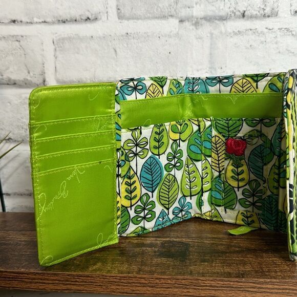 Vera Bradley ‘Limes Up” Tri Fold Wallet - Picture 3 of 6